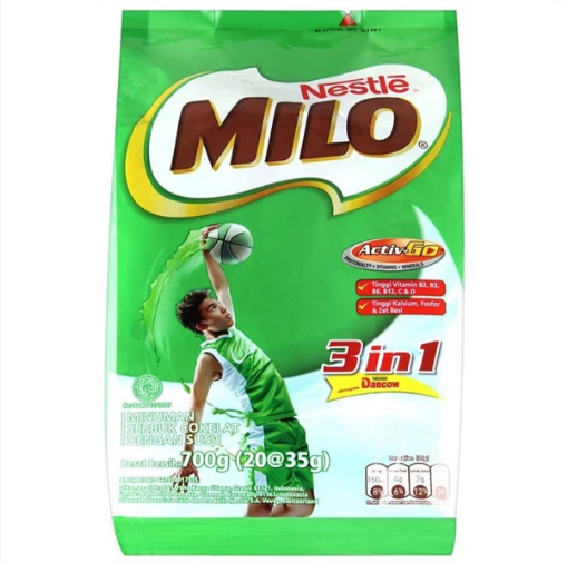MILO 3 IN 1 SUSU PB 12 X (18 X 35 GR)